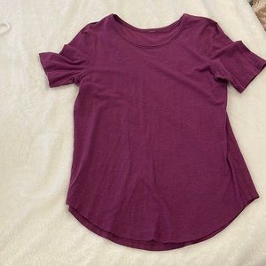 Lululemon short sleeve! Color purple/pink Size 10! Great condition!